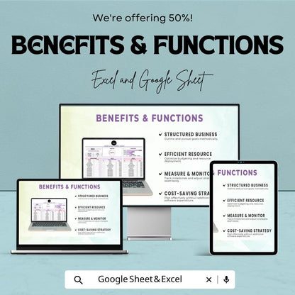Annual Budget Sheet | Google Sheets & Excel Template | Yearly Financial Planner, Expense Tracker, Income Budget Spreadsheet