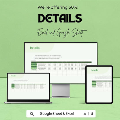 IT Investment Portfolio Dashboard Sheet Template | IT Project Portfolio Tracker | Excel & Google Sheets | Budget vs Actual Cost Dashboard