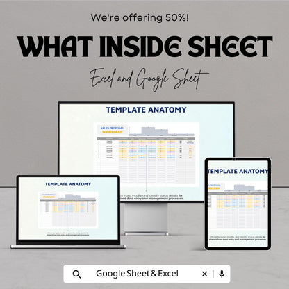 Sales Proposal Scorecard Template | Excel & Google Sheets | Proposal Evaluation Form | Sales Tracker | Weighted Scoring Sheet