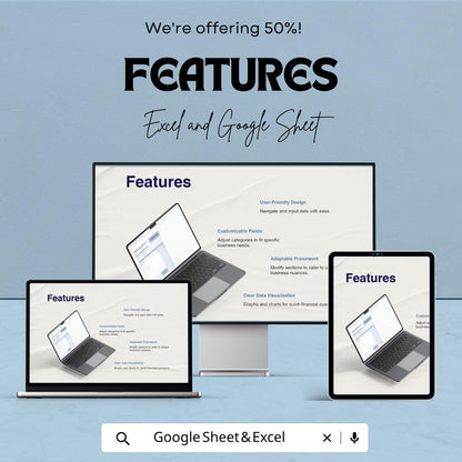 Itemized Bill Template Excel Google Sheets | Invoice Template Spreadsheet | Billing Tracker | Business Invoice Template | Digital Bill