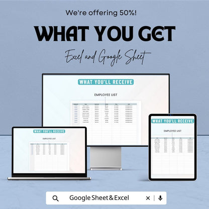 Operations Talent Pool Management Template | Excel and Google Sheets | Recruitment Tracking & Workforce Planning Tool