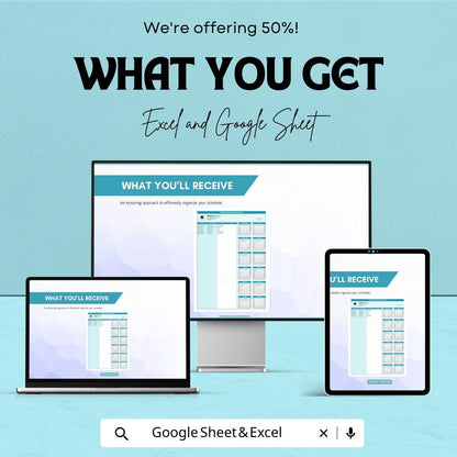 Forever Calendar Template - Excel & Google Sheets - Perpetual Calendar for Yearly Use