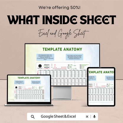 Startup Expense and Revenue Projection Sheet | Excel & Google Sheet | Financial Planning Template | Business Budget | Cash Flow Forecasting