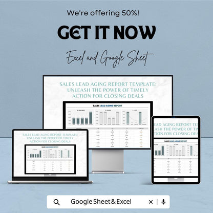 Sales Lead Aging Report Template |  Lead Pipeline Aging Analysis | Sales Follow-Up Tracker | Sales Lead Status Report