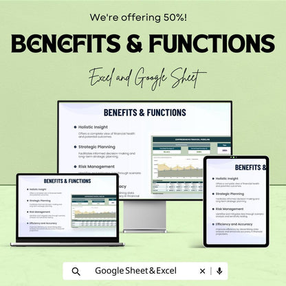 Comprehensive Financial Modeling Template | Business Financial Model | Forecasting Spreadsheet | Data Analysis Template