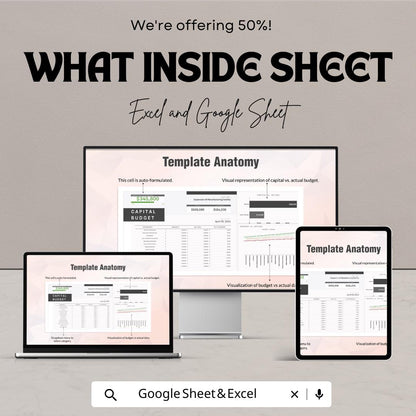 Finance Capital Budgeting Analysis Template | Capital Budget Planner | Investment Analysis Spreadsheet | Financial Planning Tool