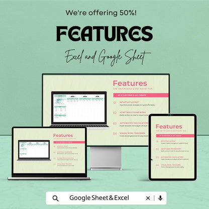 Budget Plan Template | Monthly Budget Spreadsheet | Expense Tracker | Financial Planner | Excel & Google Sheets | Money Management Sheet