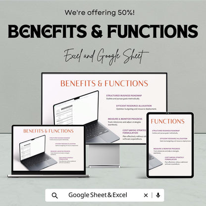 Cash Flow Statement Sheet - Excel and Google Sheets | Track Business Income and Expenses | Budget & Financial Planning