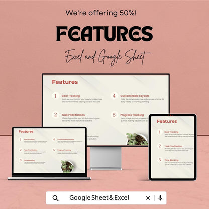 Project Management Planner Template | Project Tracker Spreadsheet | Task Management Dashboard | Excel & Google Sheets | Project Planning