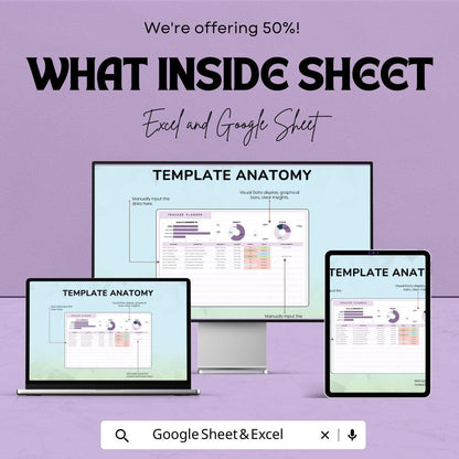 Tracker Planner Template | Project Management CRM | Task Tracker Dashboard | Excel & Google Sheets | Productivity and Team Organizer |