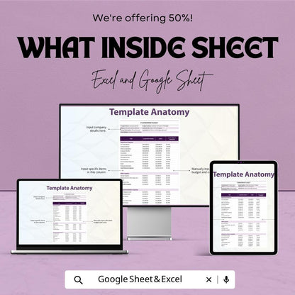 IT Department Budget Template | IT Budget Spreadsheet | Technology Budget Planner | Excel & Google Sheets | IT Expense Tracker Sheet
