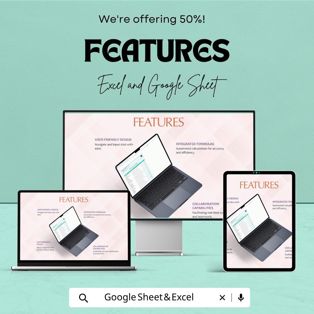 Small Business Startup Budget Template | Startup Budget Spreadsheet | Business Budget Planner | Excel & Google Sheets |