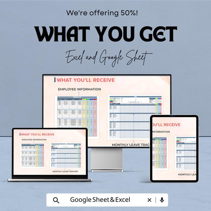 Startup Annual Leave Management System Template | Excel & Google Sheets | Employee Leave Tracker | HR Leave Planner | Digital Download