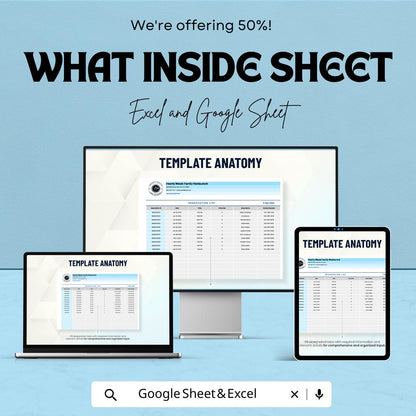 List Template - Excel and Google Sheets | Customizable Checklist & Data Organizer