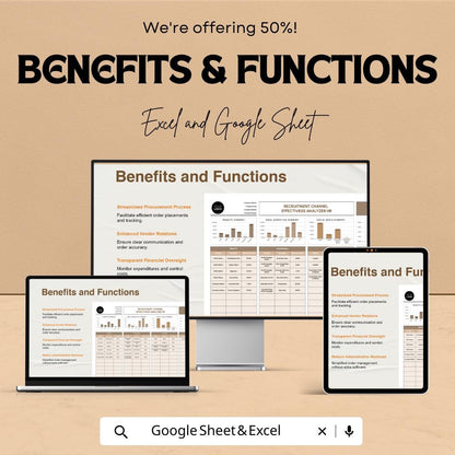 Recruitment Channel Effectiveness Analyzer HR Template | Hiring Channel Performance Dashboard | HR Analytics Spreadsheet