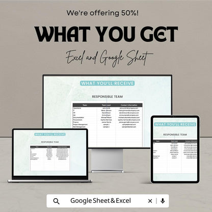 Operations Project Deliverables Tracker Template | Project Management Log | Task and Milestone Tracker | Excel & Google Sheets