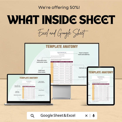 Construction Change Order Log Template | Owner CO Tracker Spreadsheet | Project Change Log | Contractor Change Order Tracker |