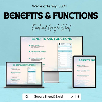 Business Startup Sheet - Excel & Google Sheets Template for Business Planning, Financial Forecasting, and Investor Tracking