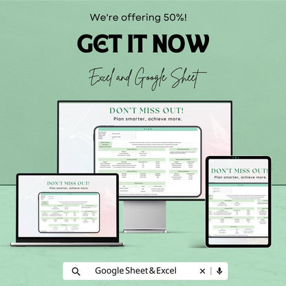 Plan Template | Project Planning Spreadsheet | Business Strategy Planner | Excel and Google Sheets Plan Template | Goal and Task Organizer