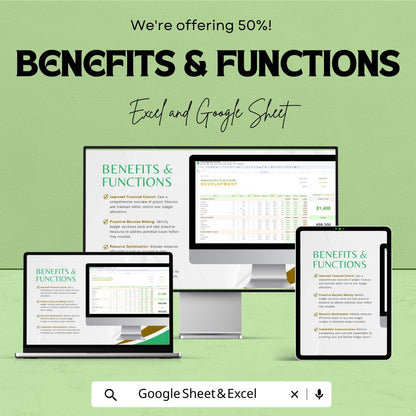 Project Budget Report Template Excel & Google Sheets | Project Cost Tracker | Budget Analysis Report | Expense Tracking Dashboard