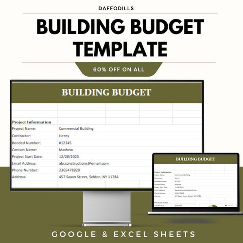 Budget Sales Forecast Template, Sales Forecast Spreadsheet, Business Budget Planner, Revenue Projection Tool, Google Sheets Excel