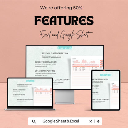Administration Expense Tracker Template | Excel & Google Sheets | Business Expense Spreadsheet | Budget Tracker | Financial Management