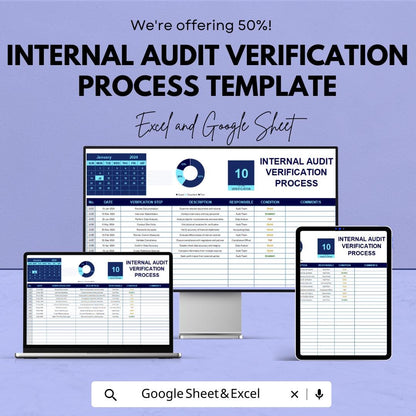 Audit Verification Process Template | Internal Control Verification Tool | Compliance Audit Template
