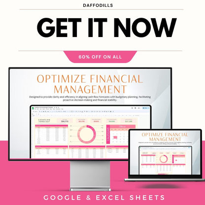 Cashflow Forecast Budget Template, Cash Flow Planning Sheet, Monthly Budget Dashboard, Financial Forecast Tool, Google Sheets Excel