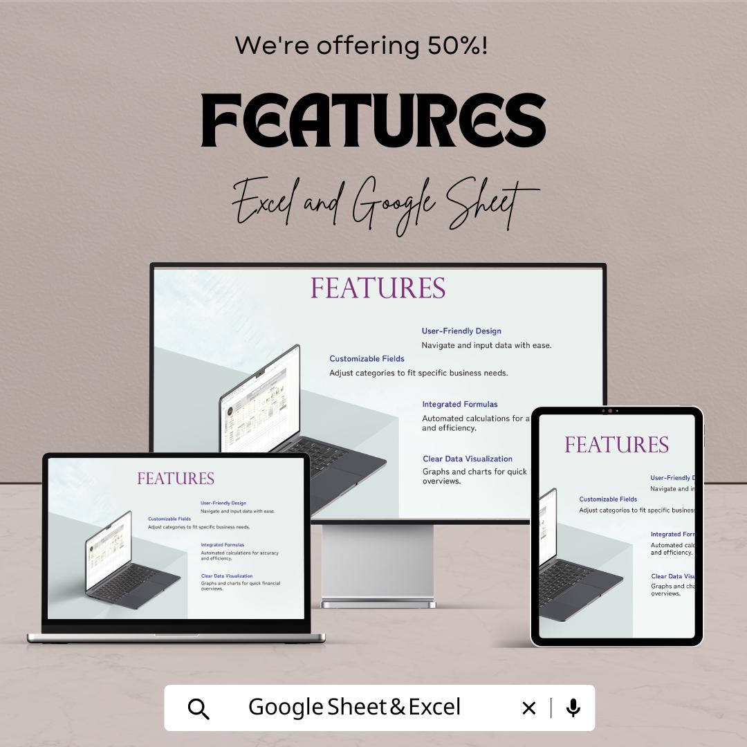 Marketing Competitor Brand Analysis Sheet – Excel & Google Sheets Template for Tracking Competitor Performance and Brand Metrics
