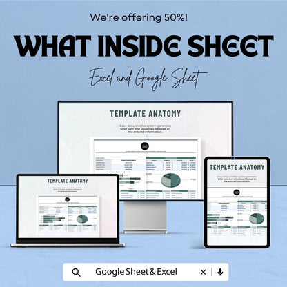 Project Budget Sheet | Excel and Google Sheets Template | Expense Tracker | Budget Forecast & Allocation Tool | Editable Financial Planner