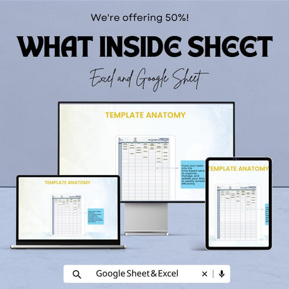 Assignment Schedule Template | Student Planner Excel & Google Sheets | Weekly Study Planner | Homework Tracker |