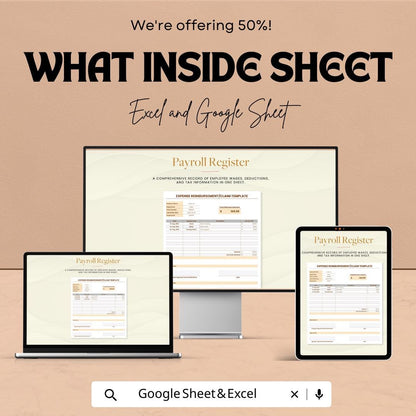 Expense Reimbursement Template | Expense Claim Form | Employee Expense Tracker | Excel and Google Sheets Reimbursement Tracker