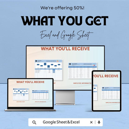 Milestone Chart Sheet for Excel & Google Sheets - 50% Off - Track Project Milestones and Goal
