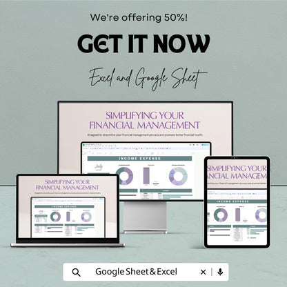 Income Expense Tracker Spreadsheet, Budget Template, Monthly Finance Planner, Cash Flow Tracker,  Small Business Finance
