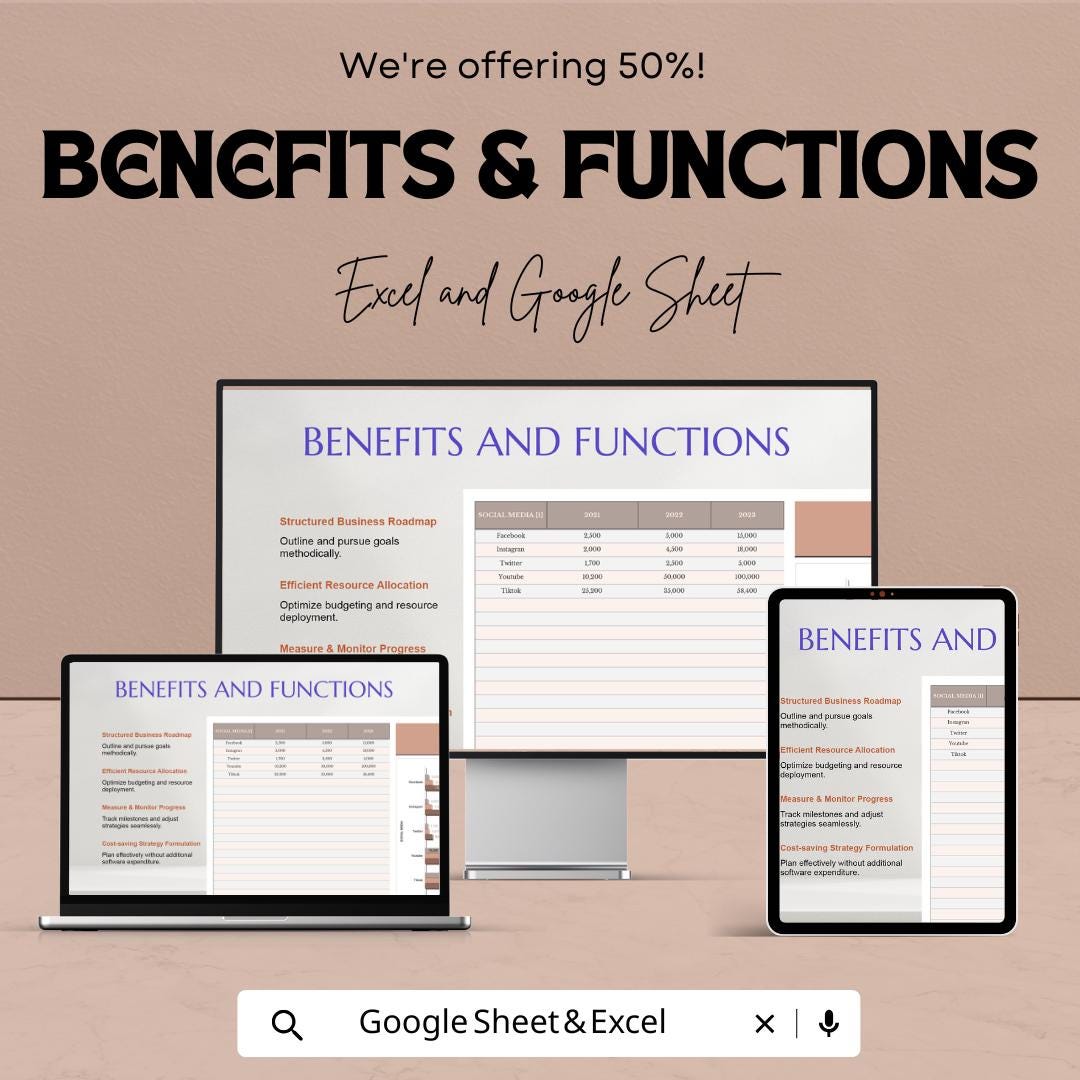 Bar Chart Sheet - Excel & Google Sheets | Data Visualization | Financial Tracker | Bar Chart Spreadsheet