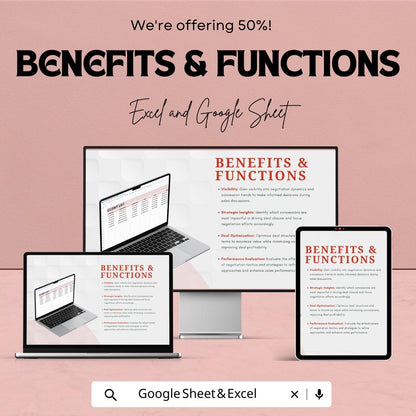 Sales Negotiation Concession Tracker Template | Deal Management Spreadsheet | Contract Tracking Tool | Digital Download