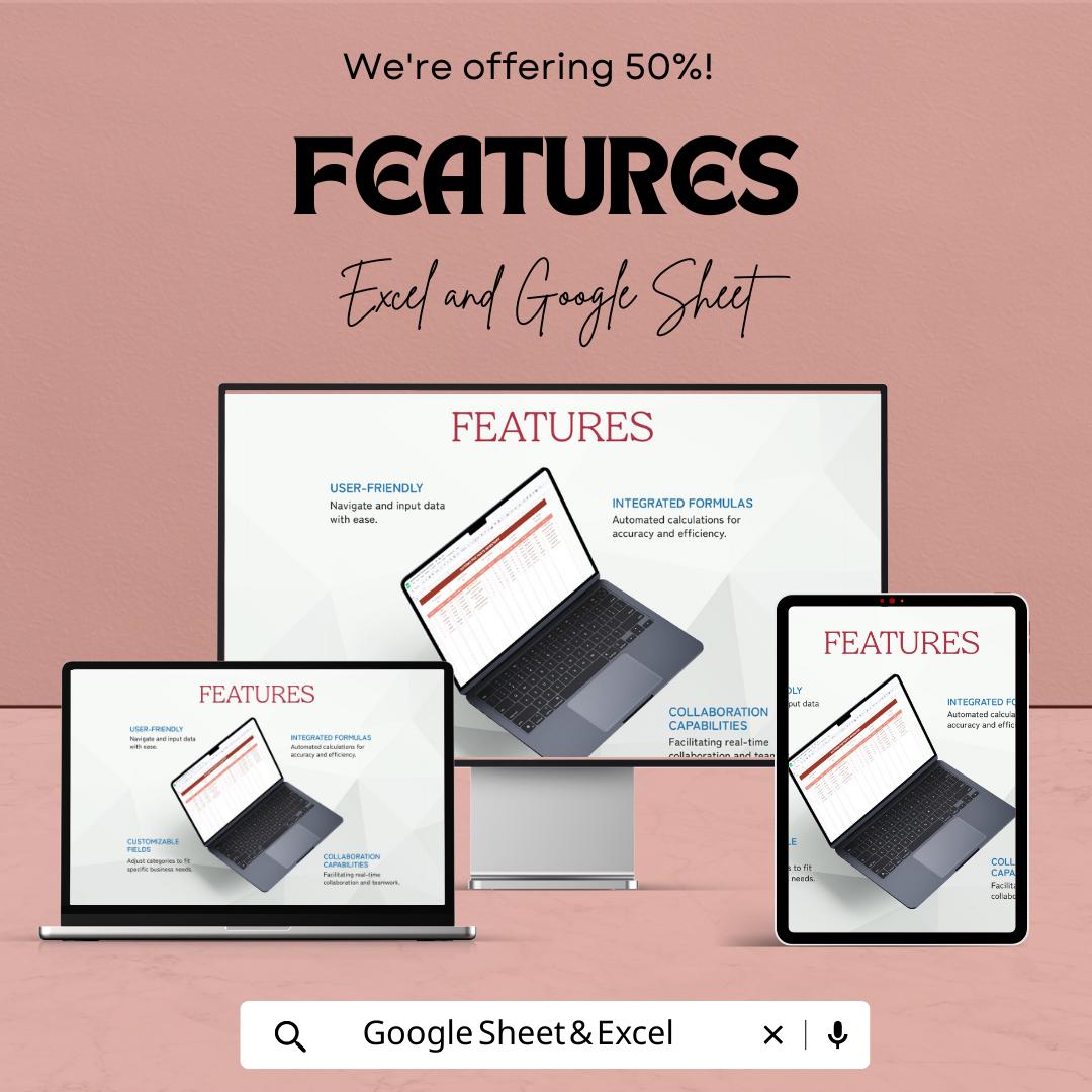 Automotive Parts Inventory Template | Auto Parts Stock Tracker | Car Parts Inventory Spreadsheet | Excel & Google Sheets