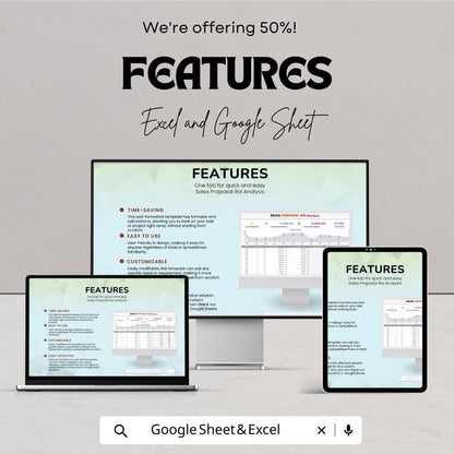 Sales Proposal ROI Analysis Template | ROI Tracker Dashboard | Sales Performance Report | Return on Investment Calculator