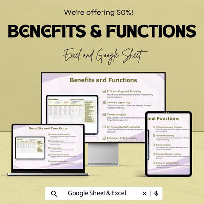Payment Analysis and Reporting Template,  Vendor Payment Tracker, Financial Dashboard, Invoice Tracking, Business Finance Tool