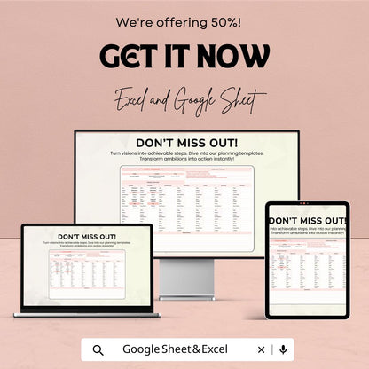 Study Planner Template Google Sheets and Excel | Weekly Study Schedule | Student Planner | Semester Planner | Class and Assignment Tracker
