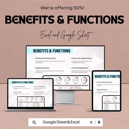 To Do List Planner Sheet - Daily Task Organizer Excel and Google Sheet - Priority Tracker & Scheduling Planner - 2025 Planner Template