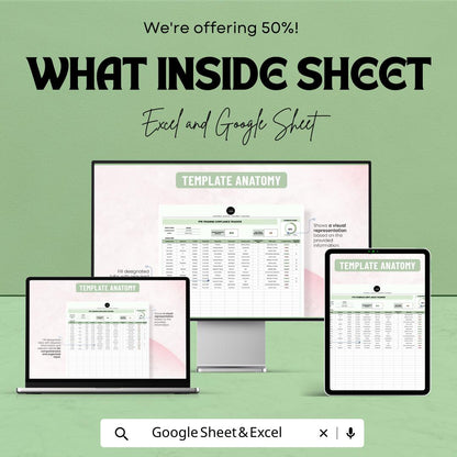 PPE Training Compliance Tracker Template, Safety Training Log, OSHA Compliance Spreadsheet, Employee Training Tracker, Excel & Google Sheets