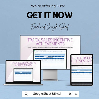 Sales Monthly Incentive Achievement Tracker Template, Commission and Target Spreadsheet, Sales Performance Tool