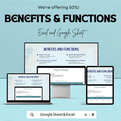 Editable Construction Project Budget Template | Construction Budget Spreadsheet | Project Cost Tracking Sheet | Contractor Budget Planner