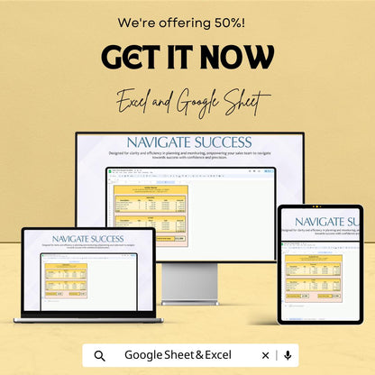 Sales Team Budget Sheet | Excel and Google Sheet | Sales Expense Forecast Template | Business Budget Tracker | Sales Planner Tool