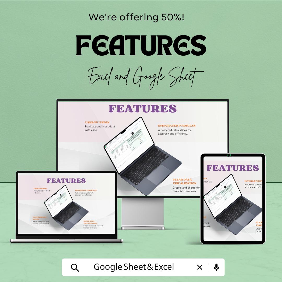 Marketing Affiliate Tax and Deduction Sheet Template | Affiliate Tax Tracker | Tax Deduction Spreadsheet | Excel & Google Sheets Template |