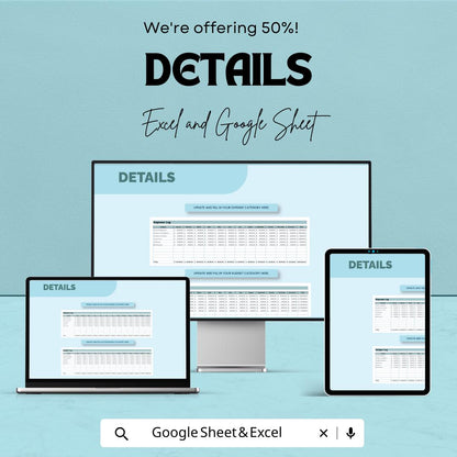 IT Annual Budget Template | IT Budget Spreadsheet | Excel & Google Sheets Budget Planner | Tech Department Financial Planning Tool