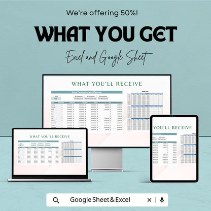 Sales Forecasting and Planning Template | Sales Projection Spreadsheet | Business Revenue Tracker | Excel & Google Sheet Template