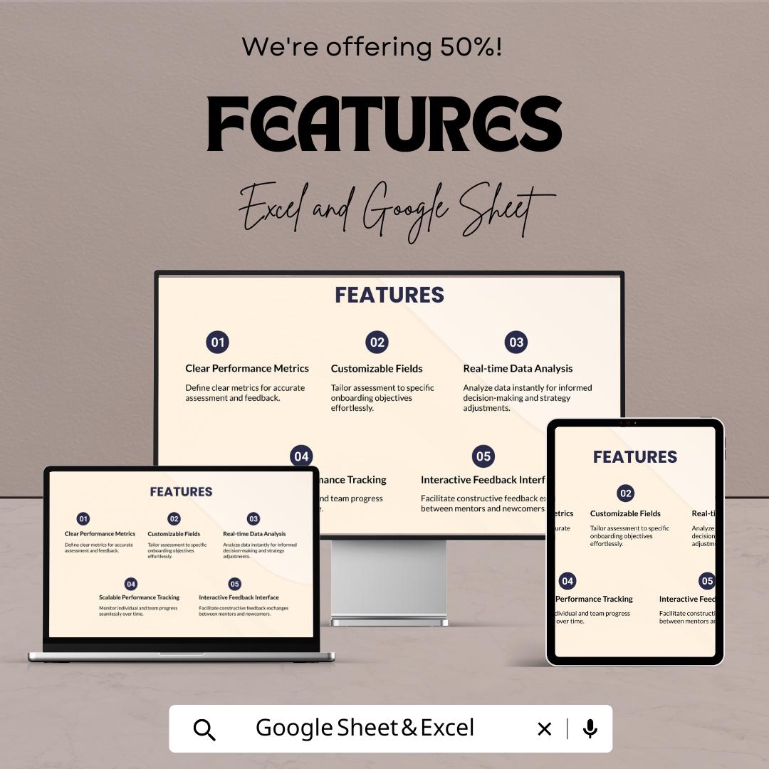 Sales Onboarding Assessment Scoresheet Template | Employee Evaluation Sheet | Sales Training Tracker | Performance Assessment Template Excel