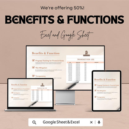 Sinking Fund Budget Template | Excel and Google Sheets Budget Planner | Sinking Budget Spreadsheet | Expense Tracker & Financial Planner
